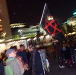 Anti-Tory Party in Piccadilly Gardens Manchester
